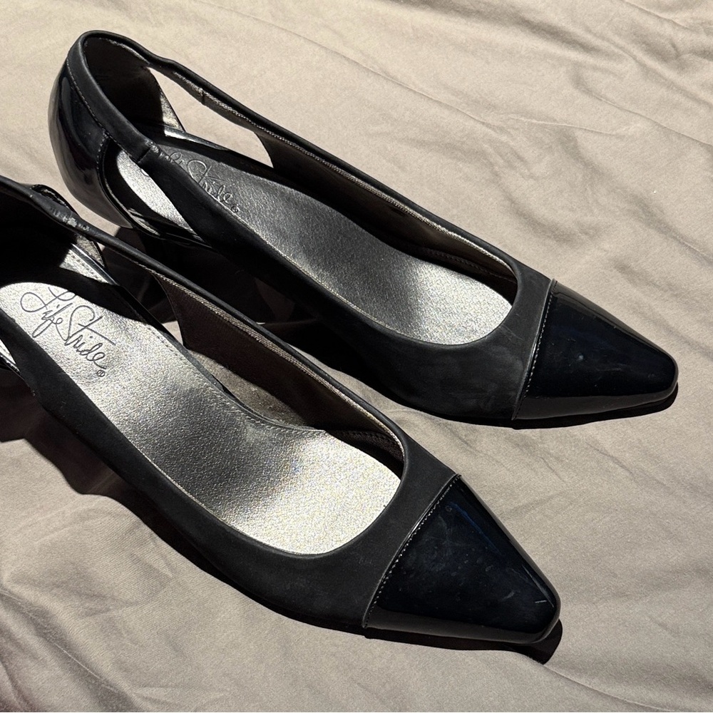 Life Stride Elegant Black Heels